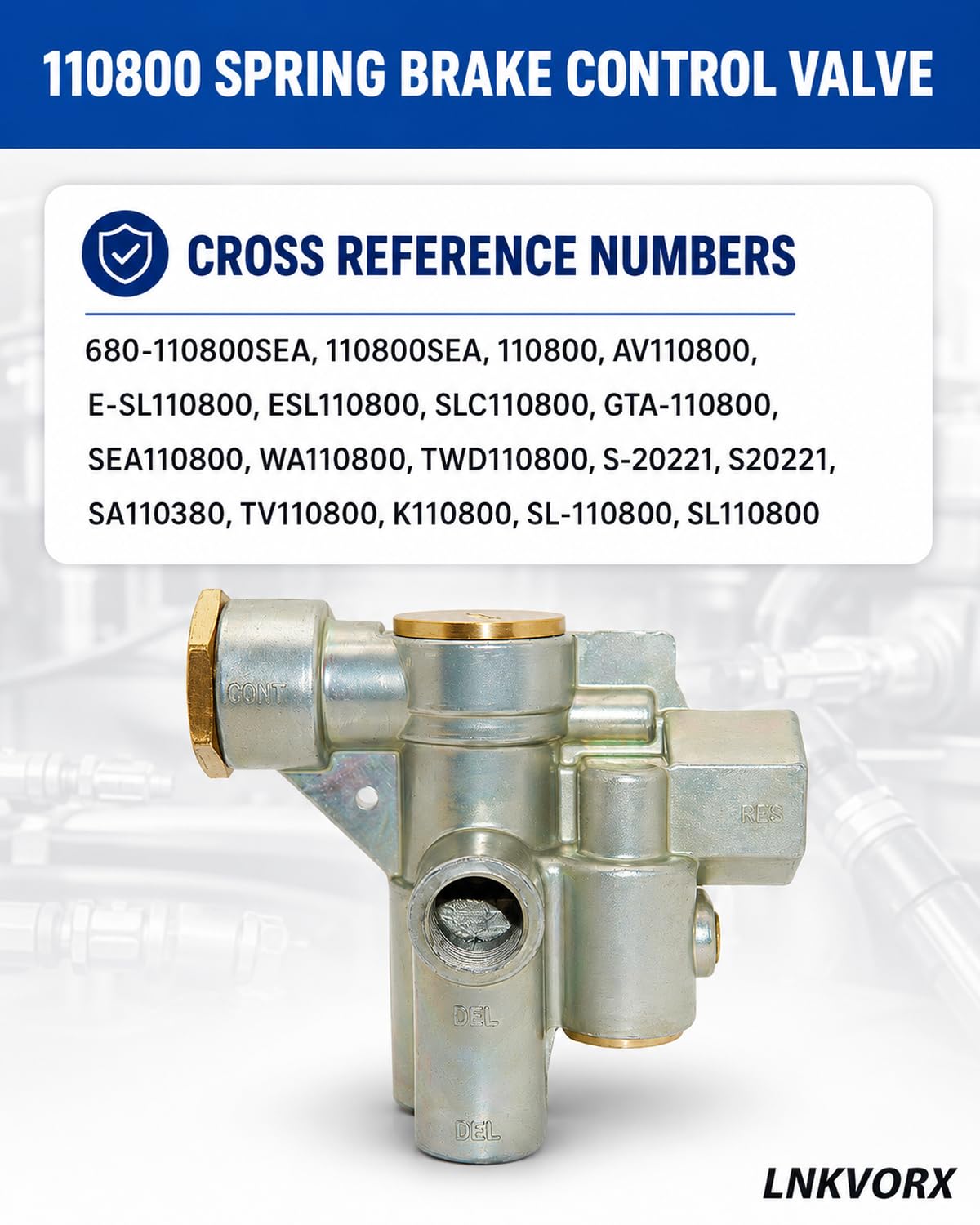Amazon.com: 110800 Spring Brake Control Valve, 3/8-1/2 in NPT